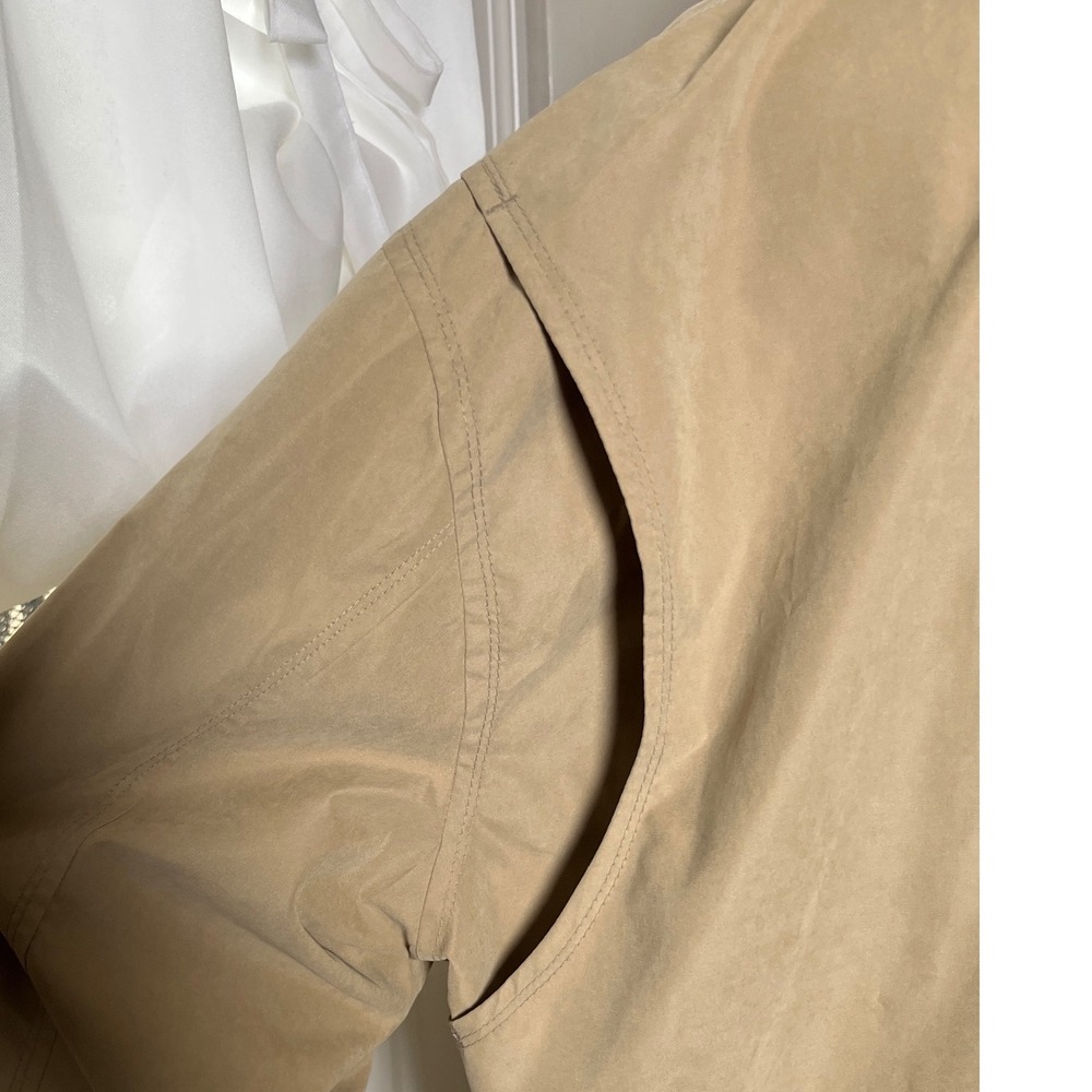 London Fog Men XL‎ Beige Tan Jacket Zip Front Lightweight Harrington Casual Coat - Picture 4 of 14